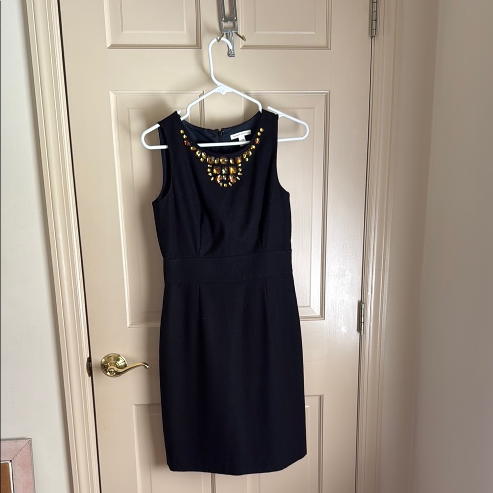 Banana Republic Black Halter Sheath Mini Dress